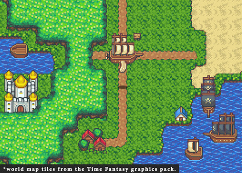 скриншот RPG Maker MZ - Time Fantasy Ships 0