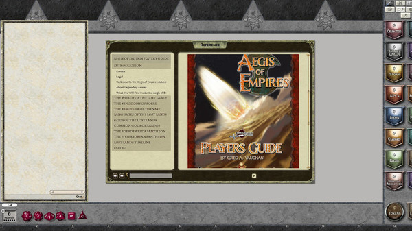 скриншот Fantasy Grounds - Aegis of Empires Player's Guide 1