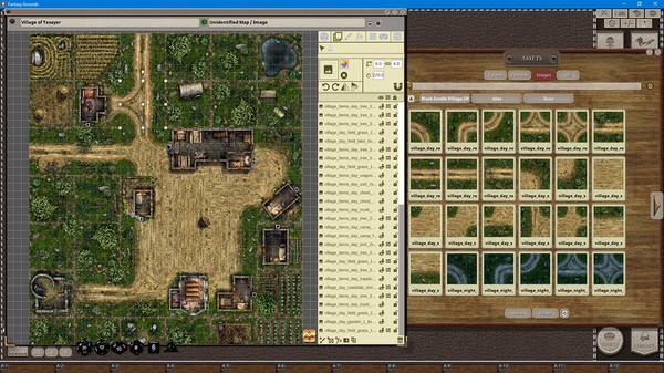 скриншот Fantasy Grounds - Black Scrolls Village (Map Tile Pack) 4