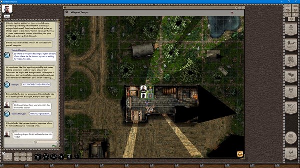 скриншот Fantasy Grounds - Black Scrolls Village (Map Tile Pack) 1