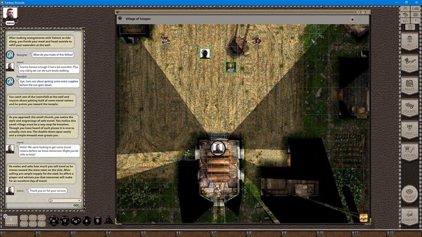 скриншот Fantasy Grounds - Black Scrolls Village (Map Tile Pack) 3