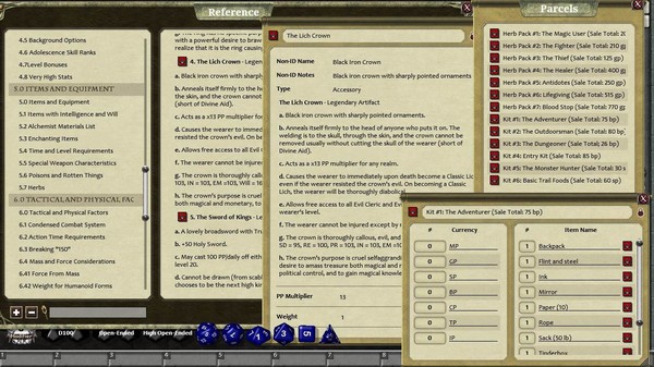 скриншот Fantasy Grounds - Rolemaster Companion I 2