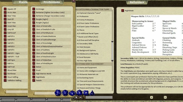 скриншот Fantasy Grounds - Rolemaster Companion I 0