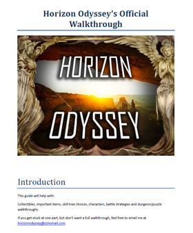 Horizon Odyssey - 180 Page Walkthrough