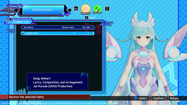скриншот Neptunia Virtual Stars - In-game BGM Ileheart - 
