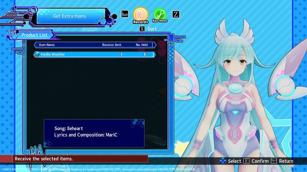 скриншот Neptunia Virtual Stars - In-game BGM: Ileheart - 