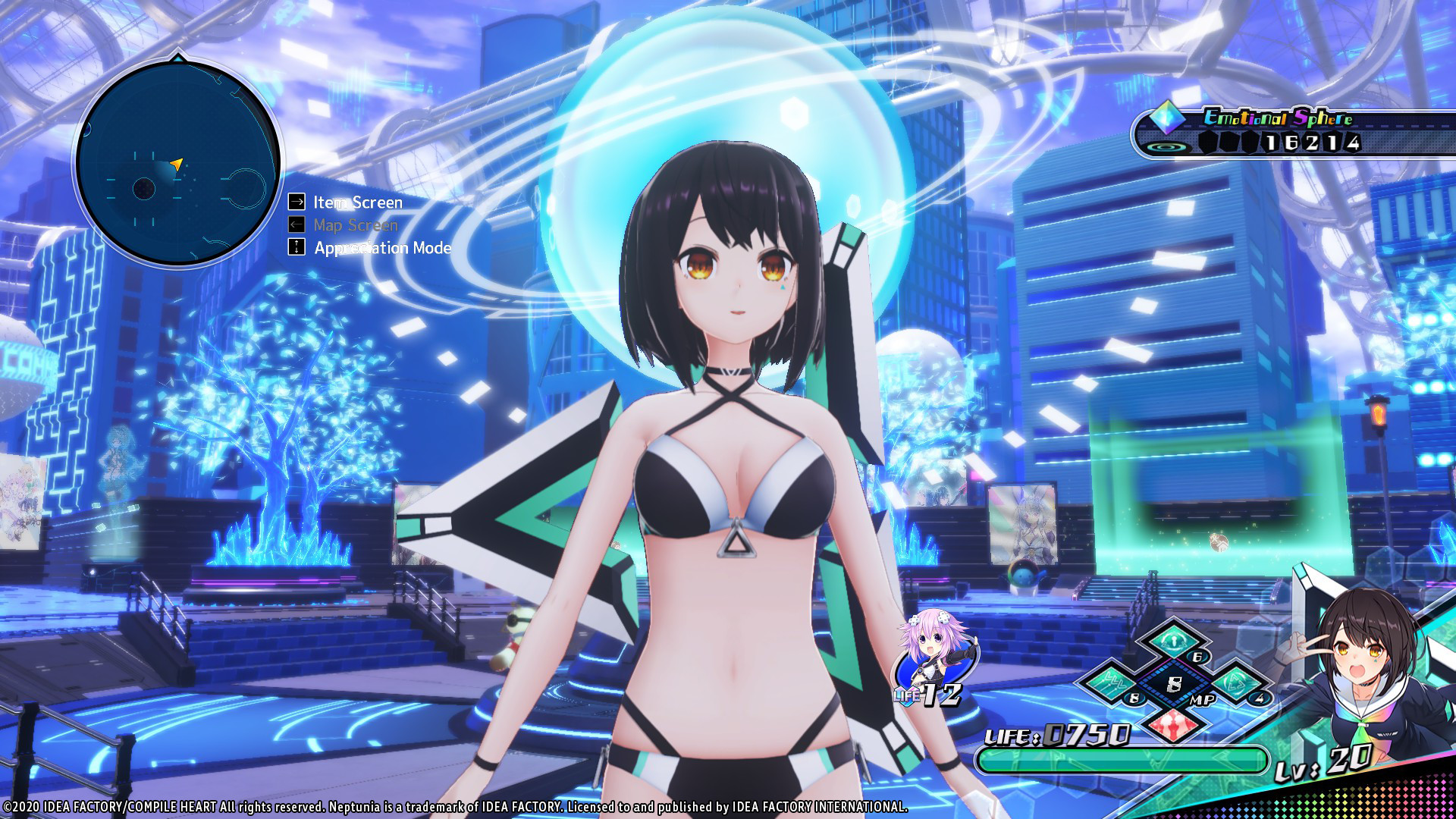 Neptunia Virtual Stars - Towa Kiseki: Swimsuit Outfit Featured Screenshot #1