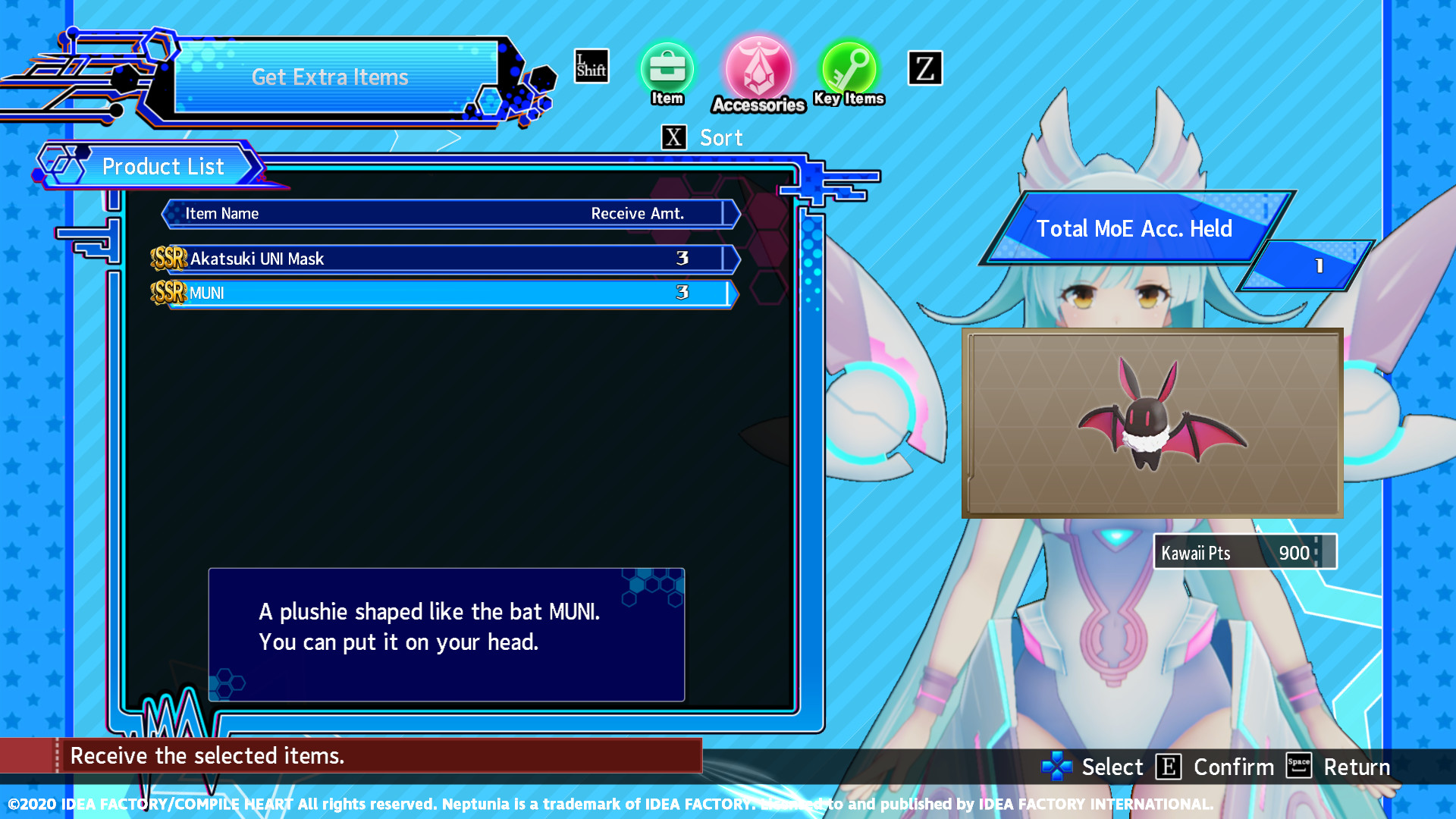 Neptunia Virtual Stars - Akatsuki UNI Pack #4