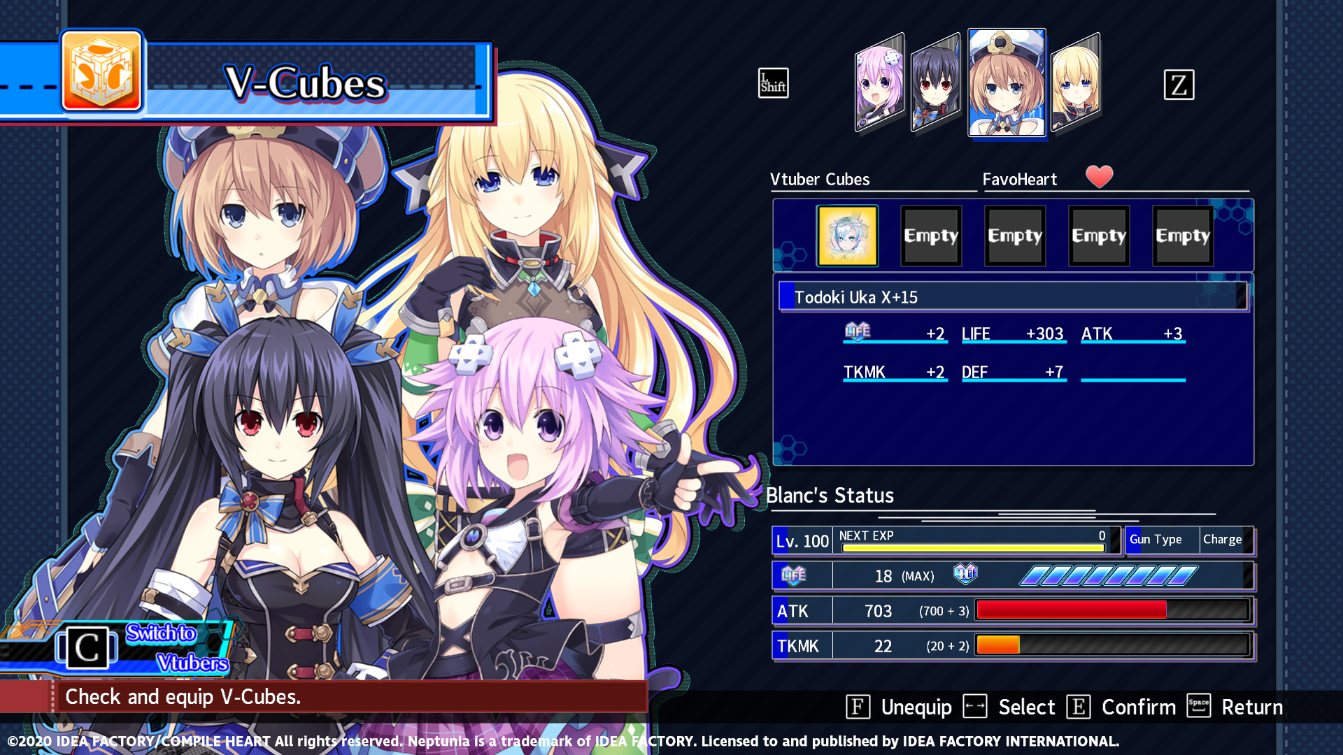 Neptunia Virtual Stars - Todoki Uka Pack #3