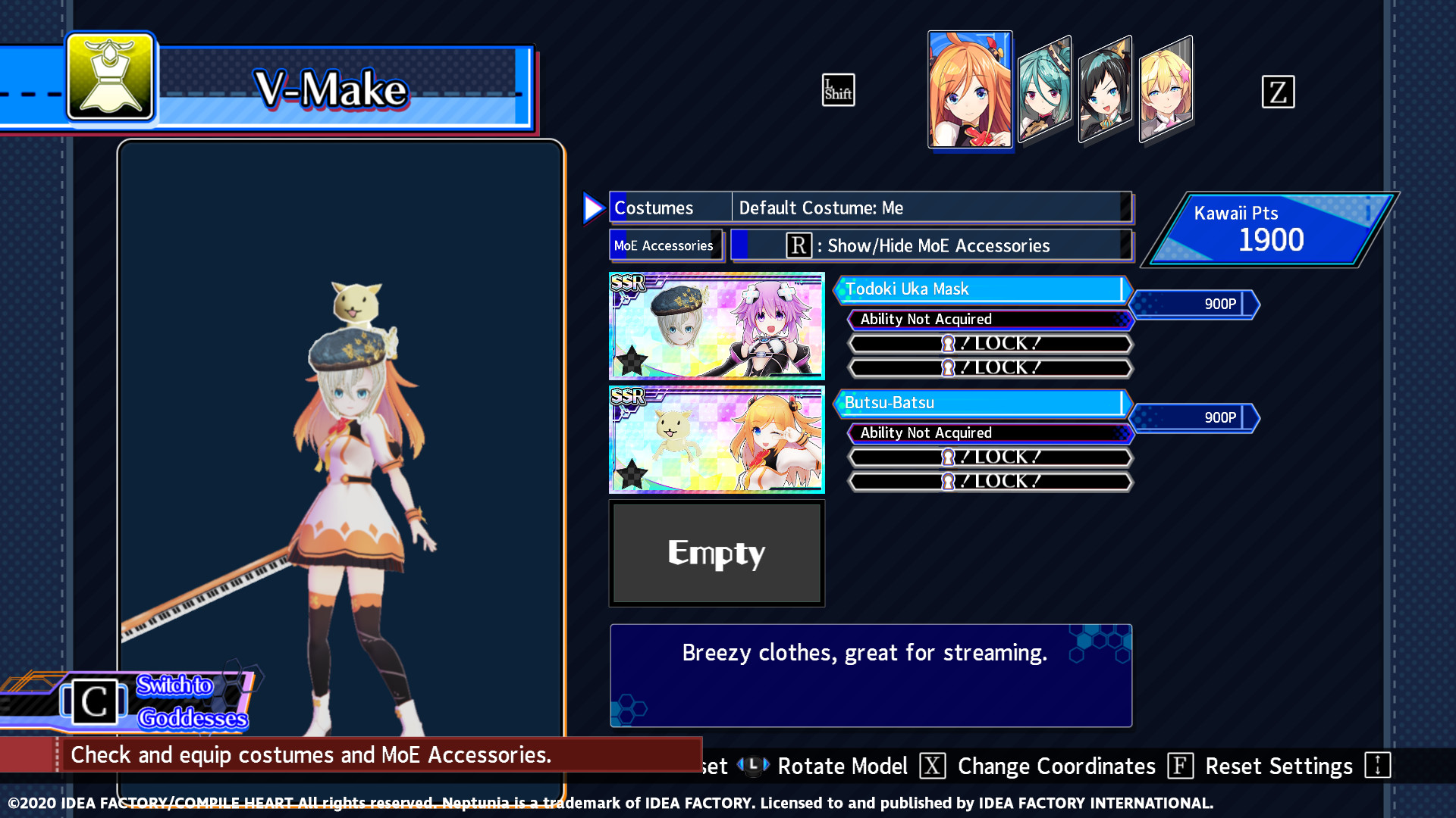 Neptunia Virtual Stars - Todoki Uka Pack #2