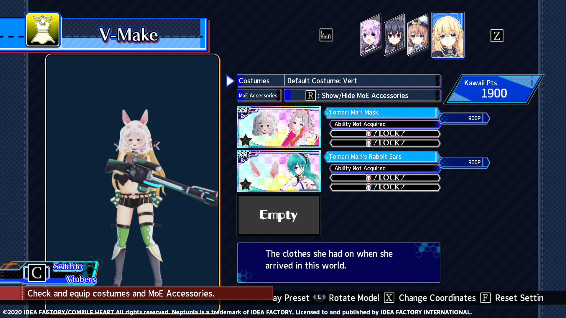 Neptunia Virtual Stars - Tomari Mari Pack #2