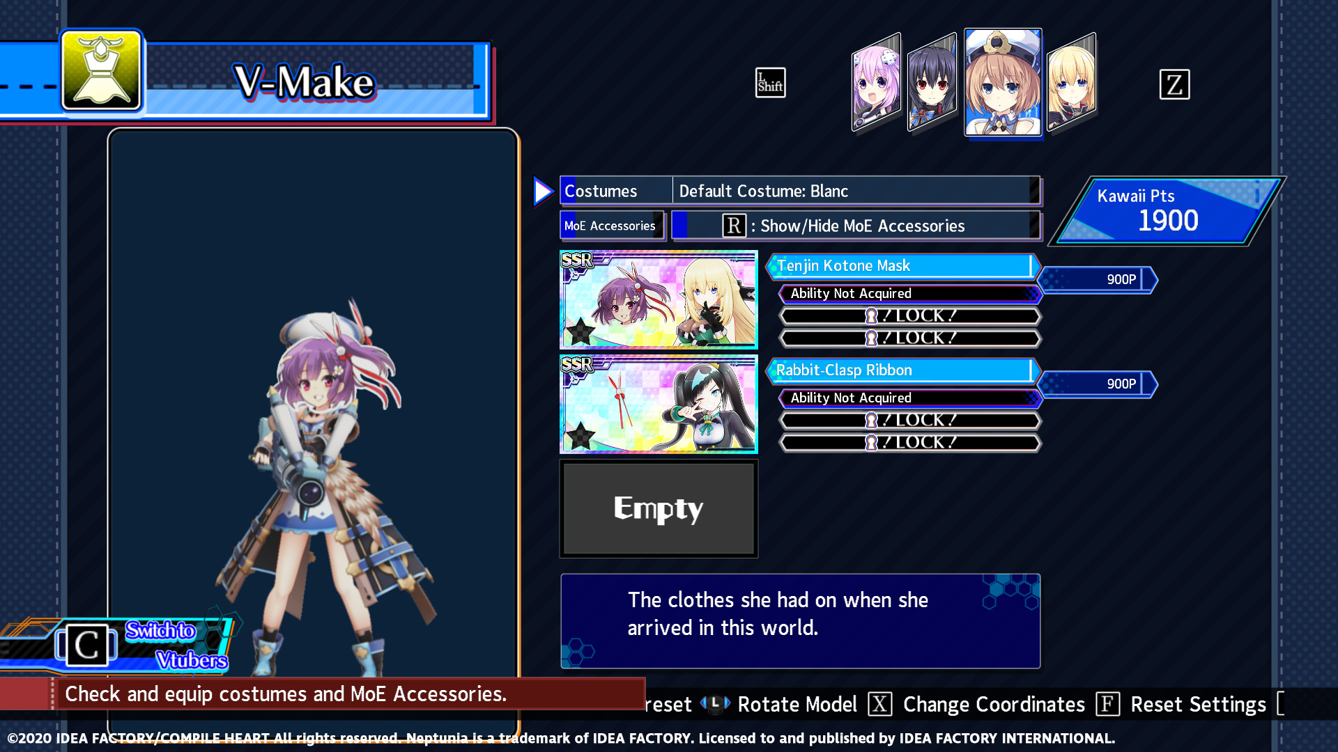 Neptunia Virtual Stars - Tenjin Kotone Pack #3