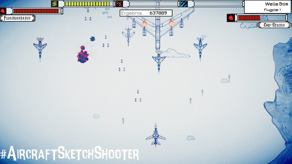 скриншот Aircraft Sketch Shooter 3