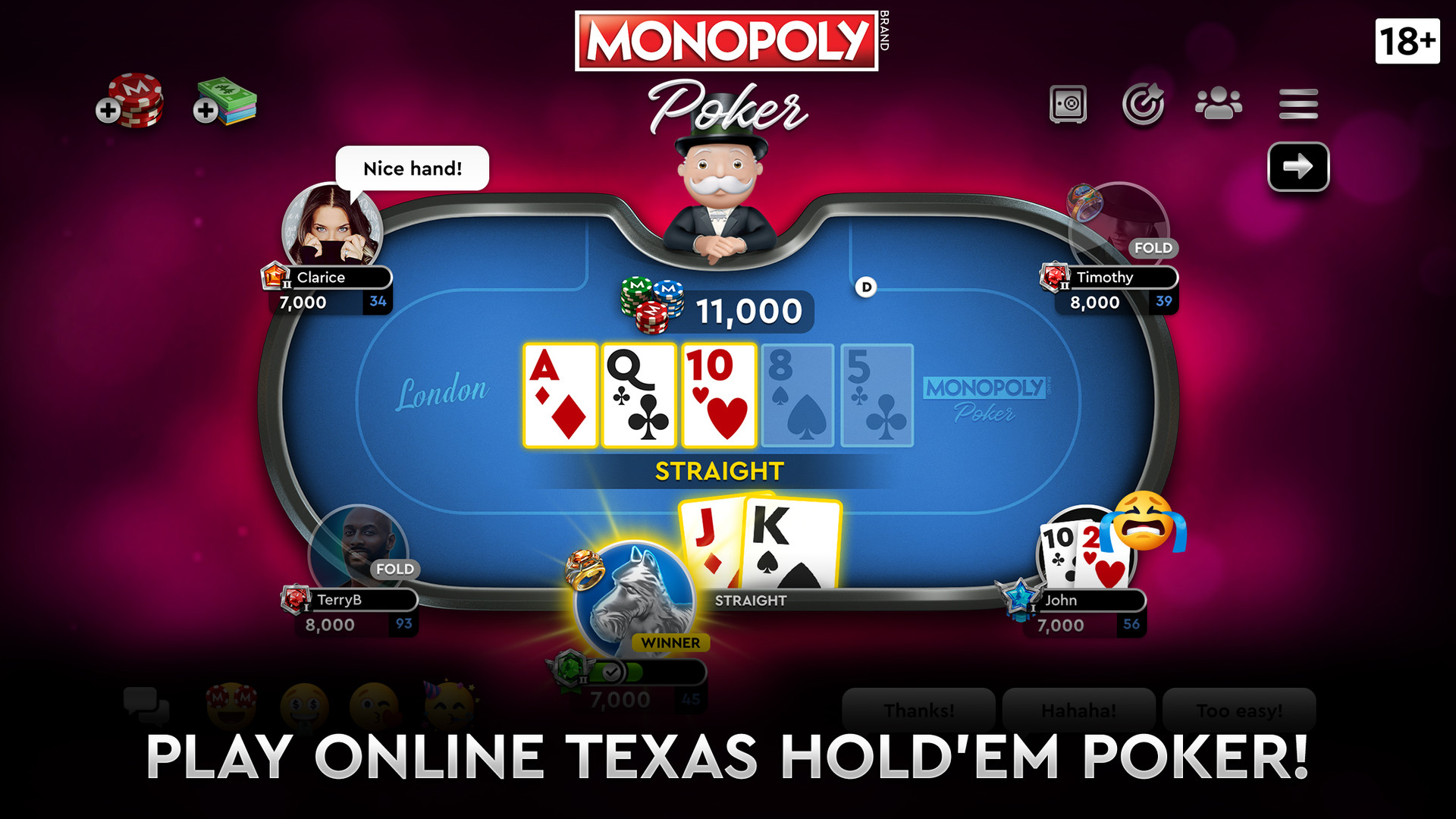 Poker with Friends - Free Play & No Download