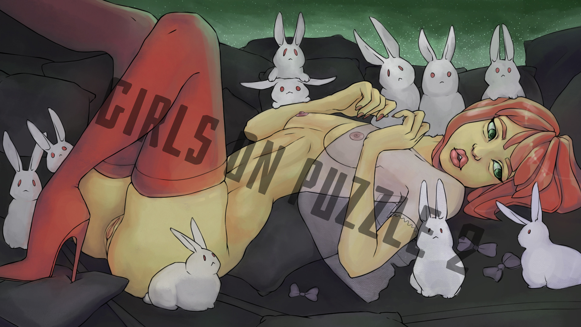 Girls on puzzle 2 - Wallpapers +18 #7