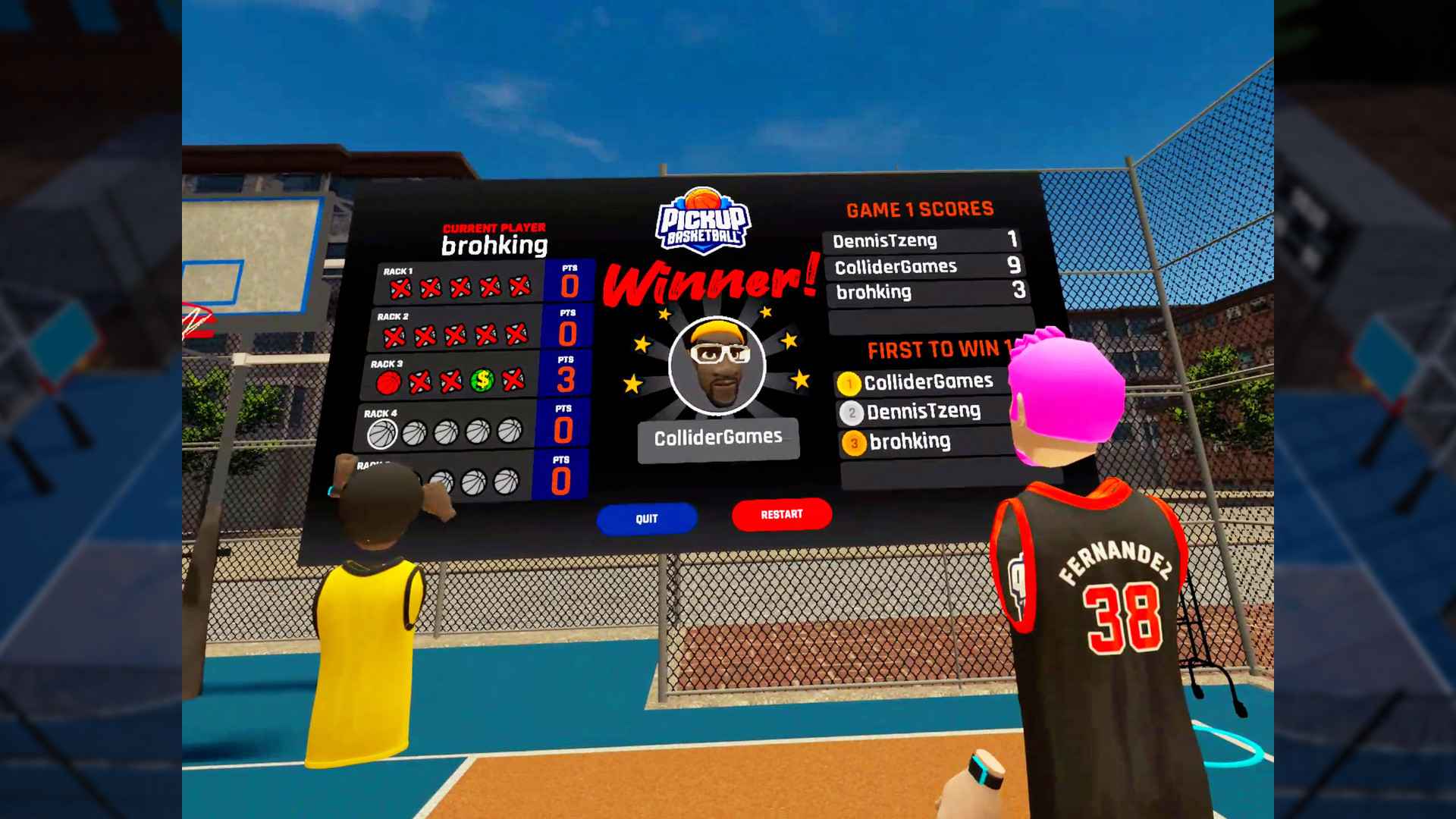 Oculus Quest 游戏《街头篮球VR》Pickup Basketball VR
