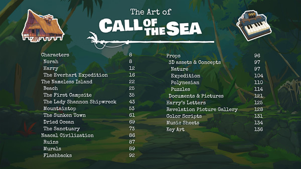 скриншот Call of the Sea Art Book 1