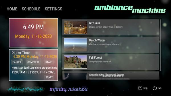 Ambient Channels: Ambiance Machine