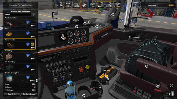 скриншот American Truck Simulator - Cabin Accessories 4
