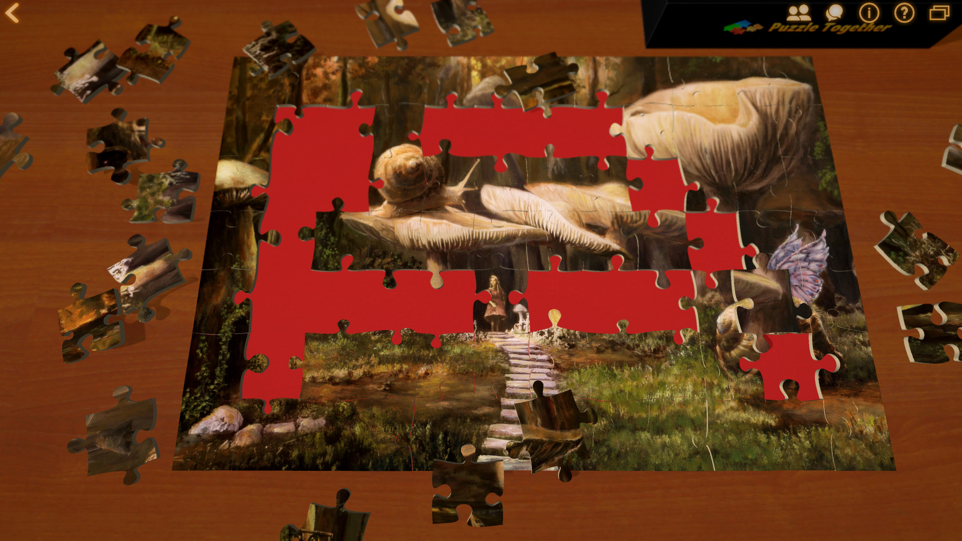 You can put together virtual puzzles with your friends