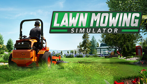 Steam Mowing on Simulator Lawn