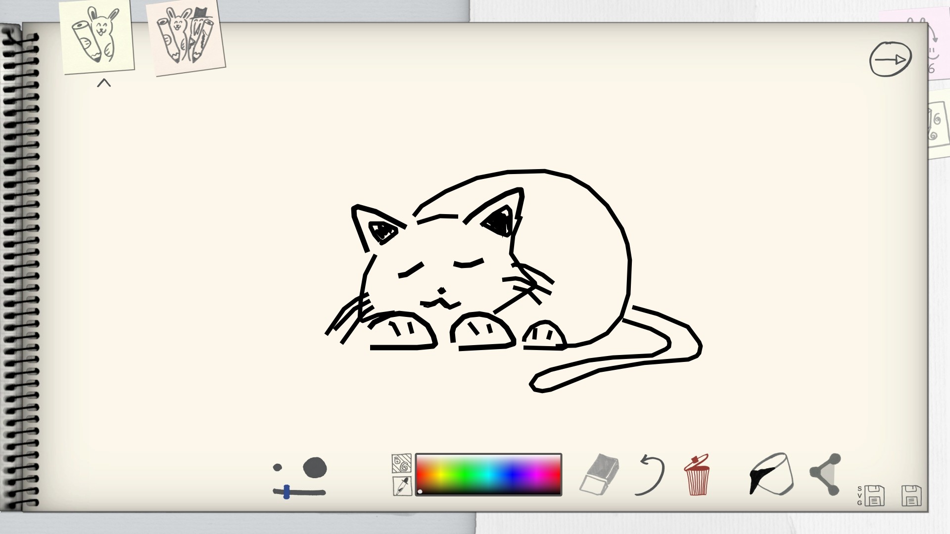 cat notebook on Steam