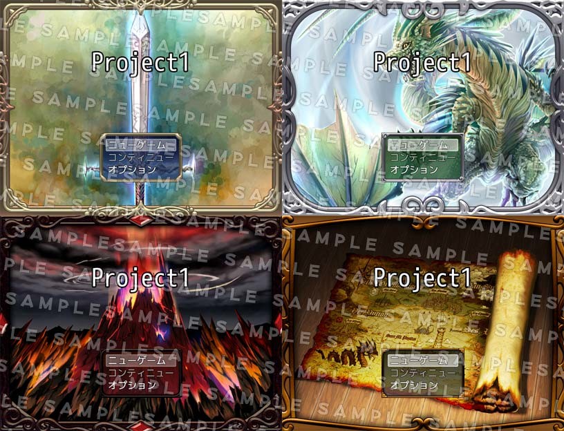 RPG Maker MZ - Krachware User Interface Material FANTASY #4