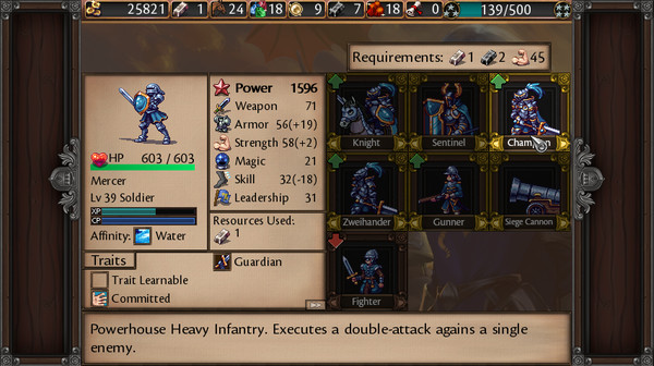 Screenshot of Symphony of War: The Nephilim Saga