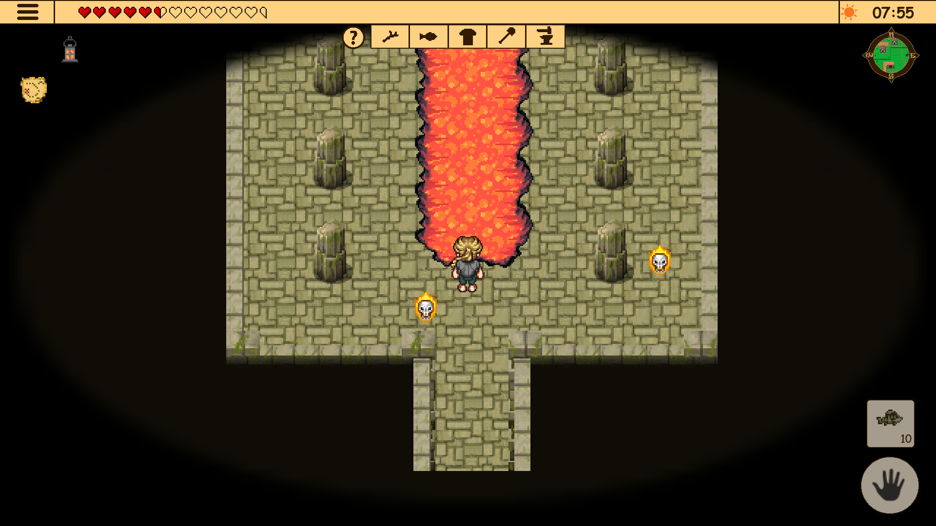 Survival RPG 2 - Ruínas do templo perdido. Jogo de sobrevivência 2D retro.  Vá em uma caça ao tesouro, explore as masmorras e lute contra  monstros.::Appstore for Android