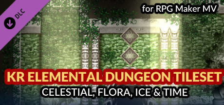 RPG Maker MV - KR Elemental Dungeon Tileset - Celestial Flora Ice Time banner image