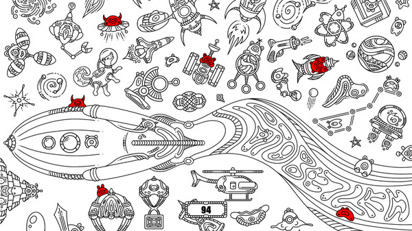 Screenshot of 100 hidden aliens