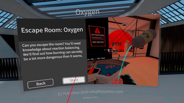скриншот Futuclass - Oxygen Escape Room 0