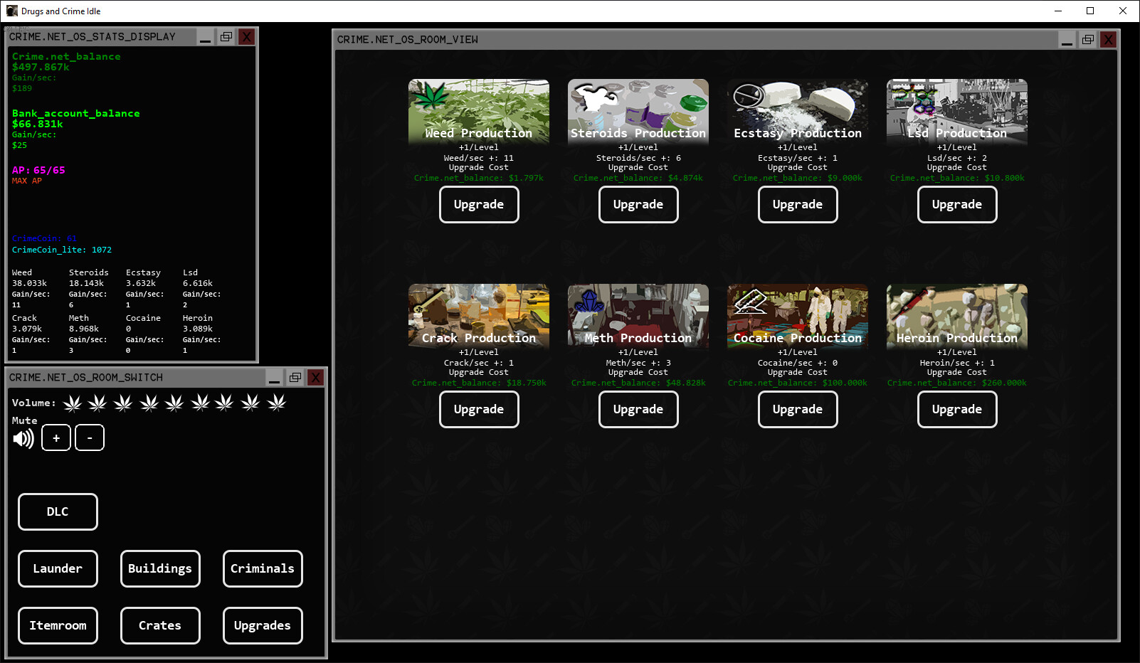 Drugs and Crime Idle - Supporter Pack screenshot screenshot 1