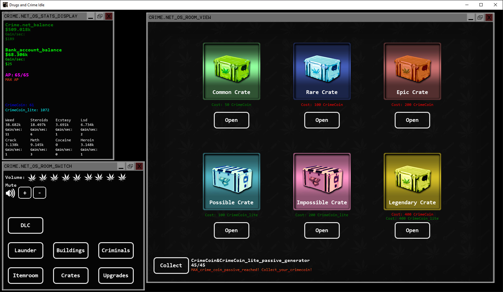 Drugs and Crime Idle - Supporter Pack #3