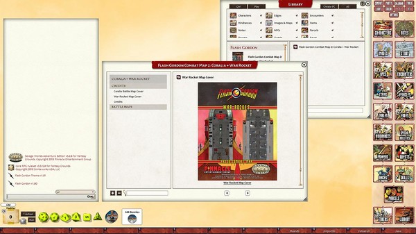 скриншот Fantasy Grounds - Flash Gordon Combat Map 2: Coralia + War Rocket 1