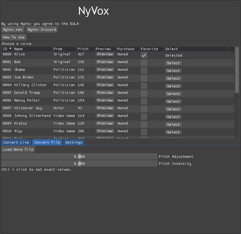 NyVox game for windows Pc 1