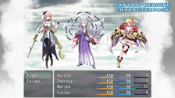 скриншот RPG Maker MZ - Fantasy Heroine Character Pack 0