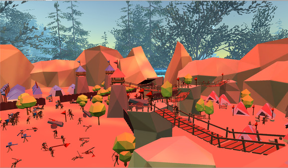 VR Wonderland: mini civilizations in a forest