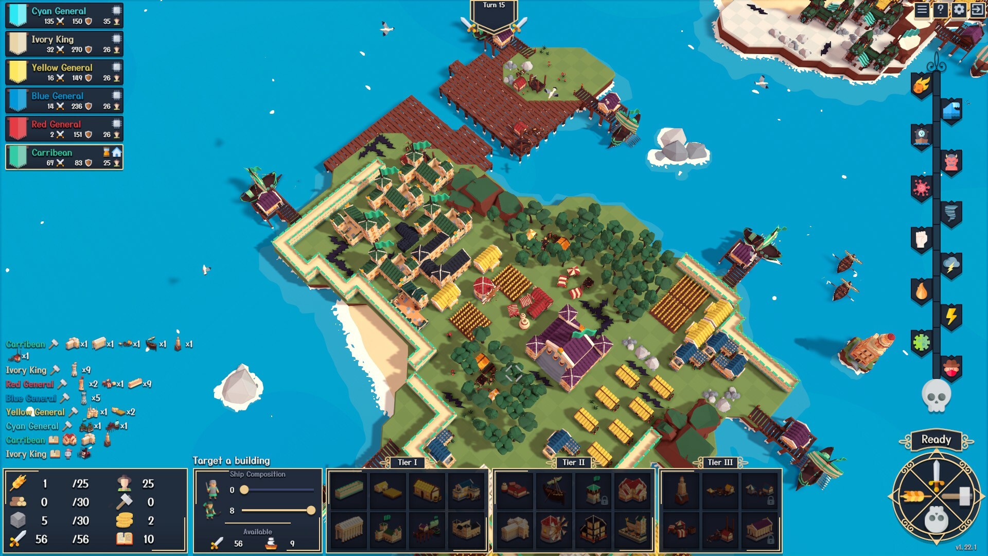 MAXIMUM Build Islands!! (HUGE GAME!) - Dice Kingdoms - Resource Management  Combat City Builder 