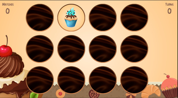Sweets Memory game for windows Pc 1