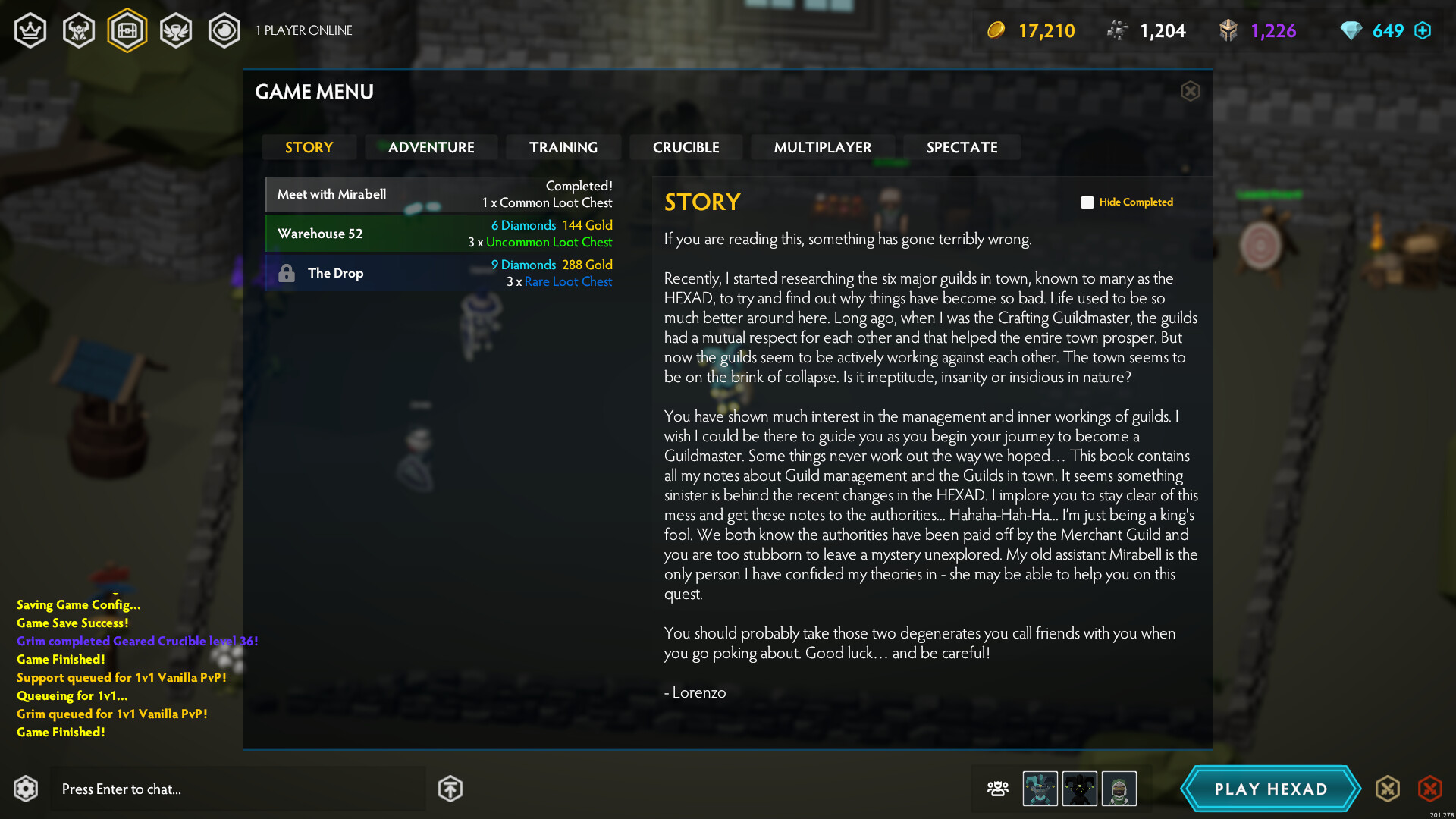 HEXAD screenshot screenshot 16