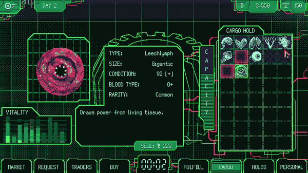 Скриншот из Space Warlord Organ Trading Simulator