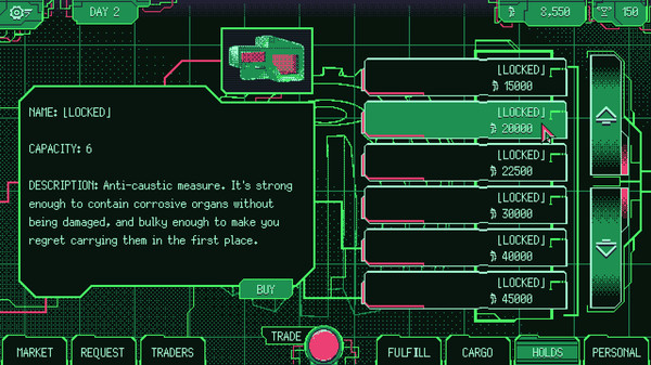 Скриншот из Space Warlord Organ Trading Simulator
