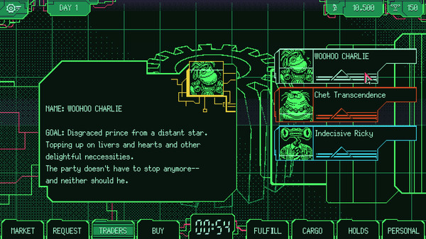 Скриншот из Space Warlord Organ Trading Simulator