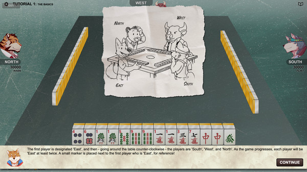 Screenshot of Kemono Mahjong