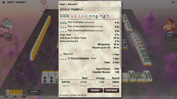 скриншот Kemono Mahjong 4