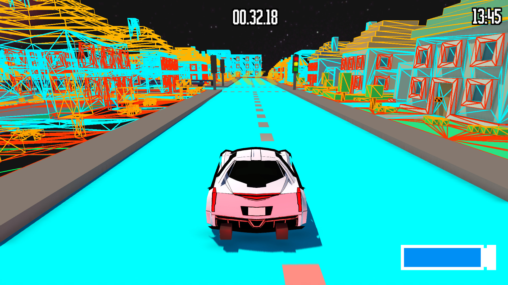 Race car driving road online platform video game Vector Image