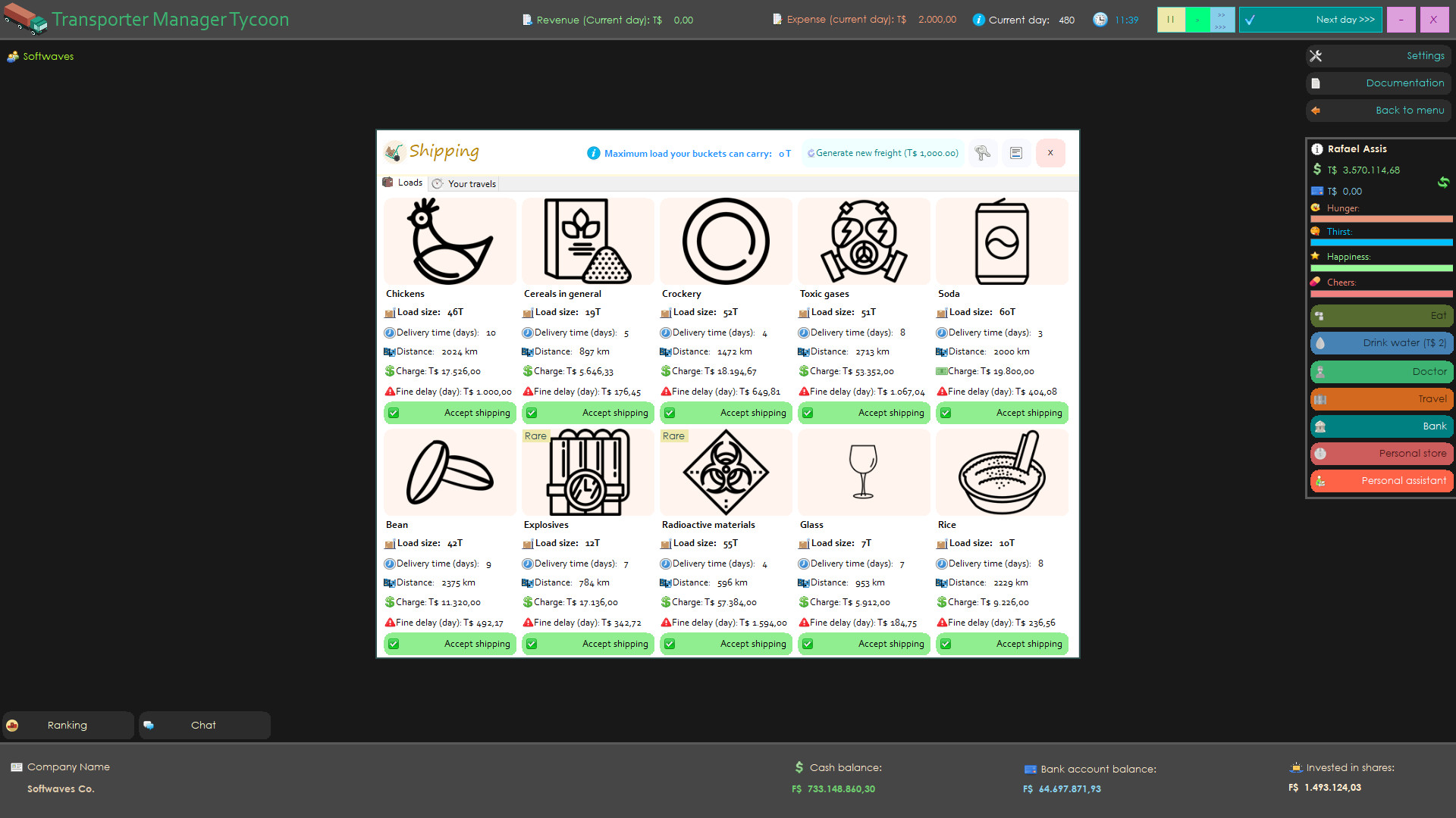 Transporter Manager Tycoon screenshot 1
