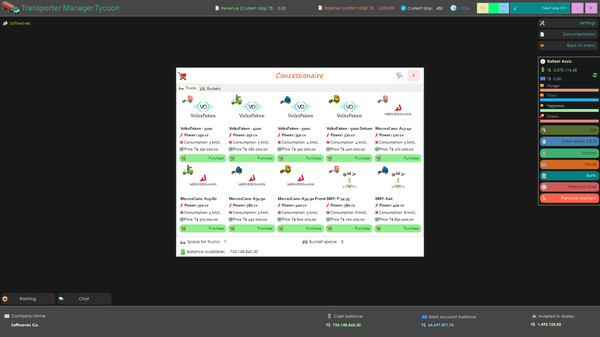 Transporter Manager Tycoon game for Linux 1
