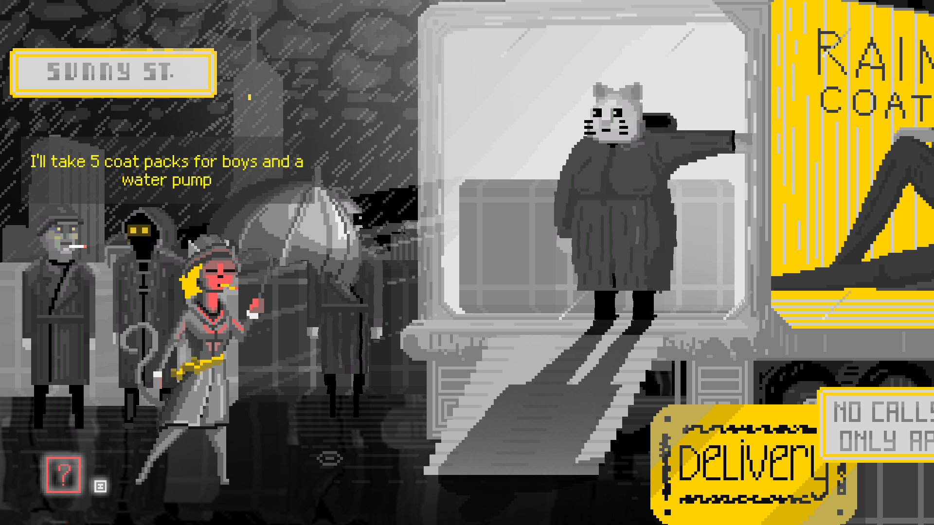 Never end game. This Rain will never end - Noir Adventure Detective. The Adventure of Cat Detective.